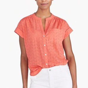 J.Crew Mercantile Short-Sleeve Eyelet Camp Shirt